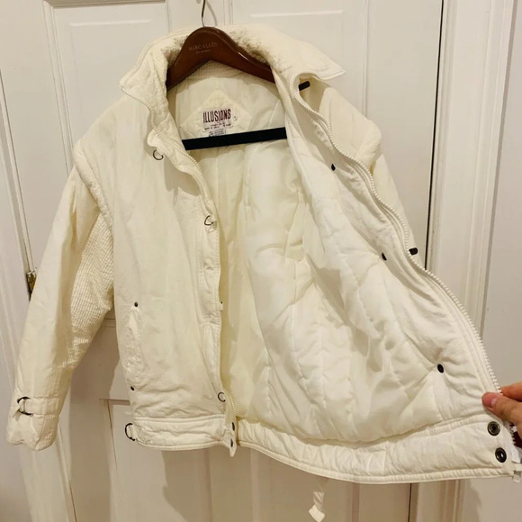 Vintage 70s 80s Illusions Jacket Women Size L Men Size S - Picture 7 of 11